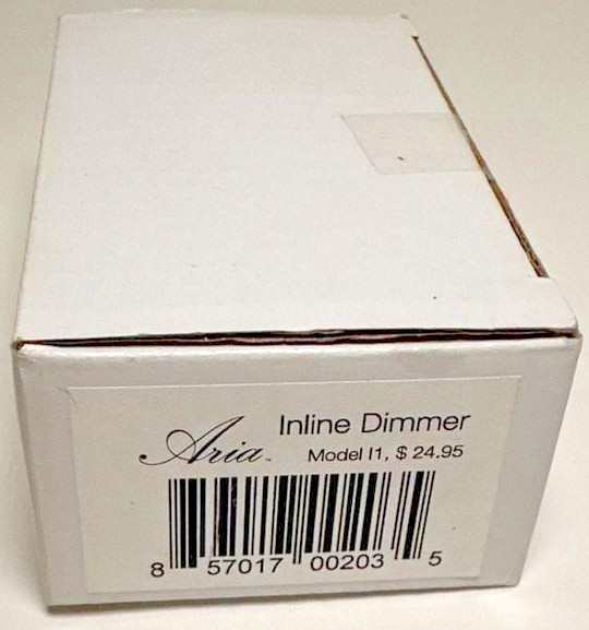 Aria Inline LED Dimmer Switch Model I1 DC 12-24V Controller