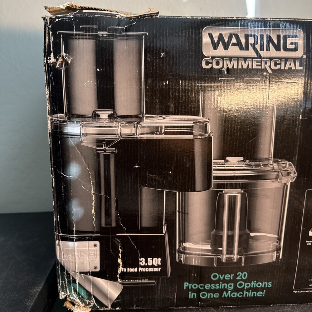 Waring WFP14SC 3.5 Quart Food Processor Continuous Feed with Batch Bowl New