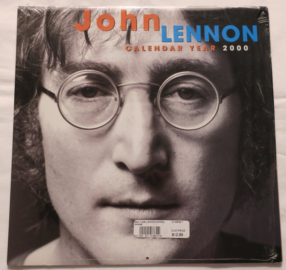 John Lennon 2000 Calendar Partially Sealed