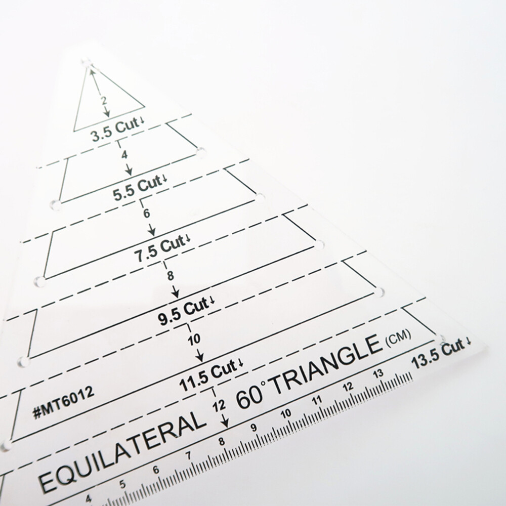 Patchwork Ruler 60 Degree Triangle Quilting Ruler Patchwork Acrylic Template