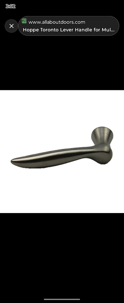 Hoppe Toronto Double Multipoint Patio Door Handle Set Active + Inactive