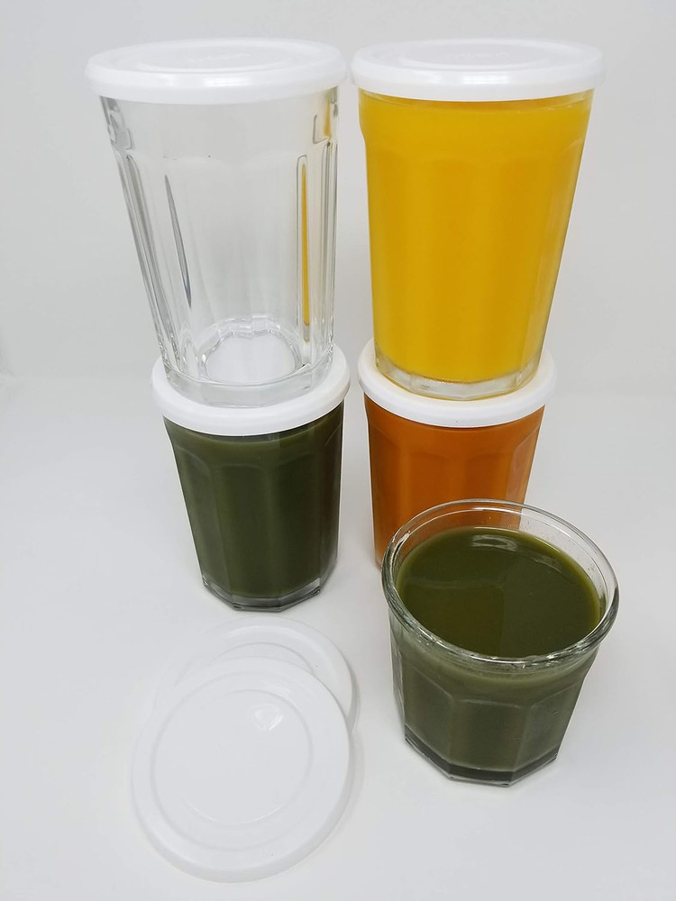 White Plastic Lids fits Luminarc Working Glass 6 Pack