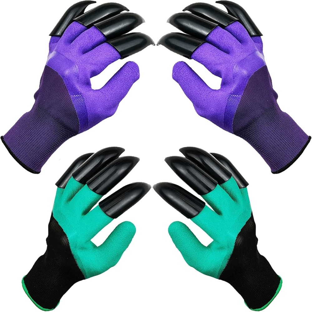 Comfortable Universal Size Claw Gloves for Gardening – Clean & Efficient Digging