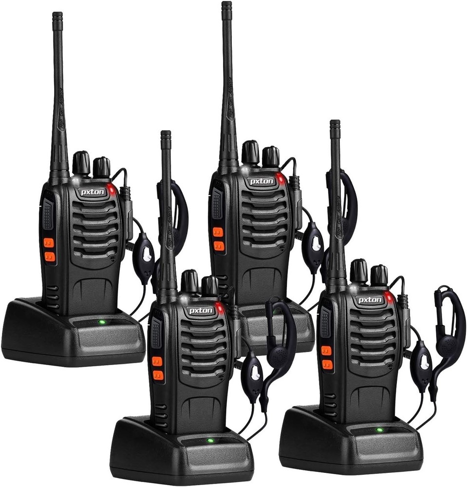 Long Range Walkie Talkies 16 Channel Rechargeable 4 Pack