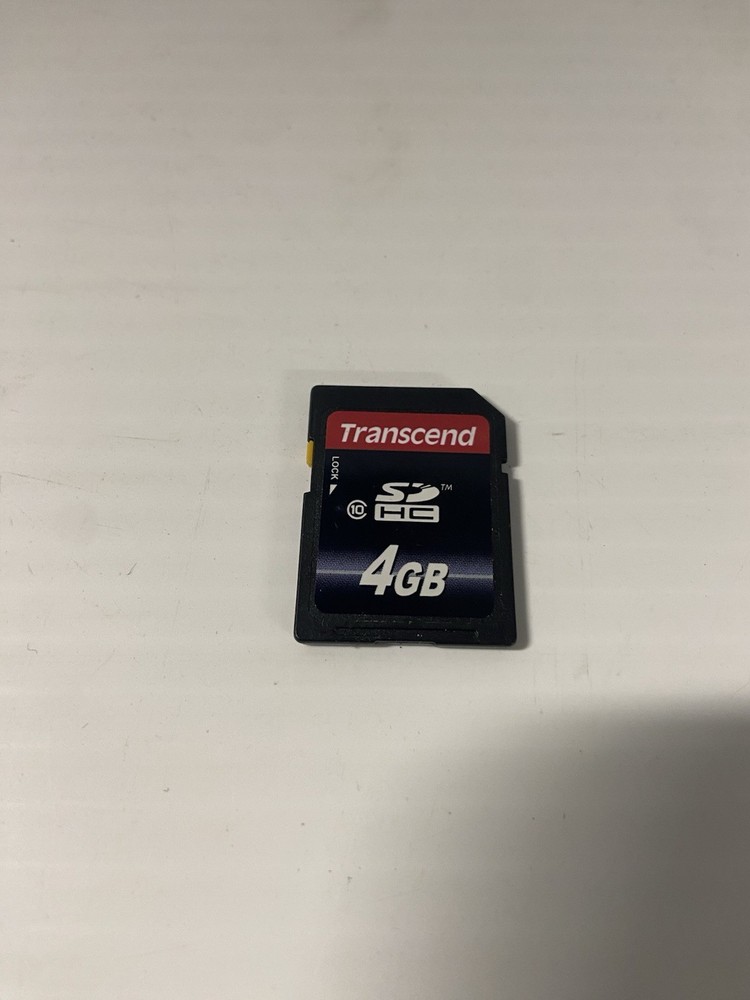 Genuine OEM Transcend 4GB SDHC Memory Card - Class 10