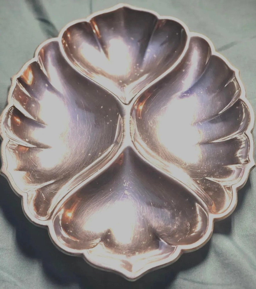 Frank Smith Sterling Silver Devide Platter #325 Candy Nut Dish Exc. 354.5 Gram's