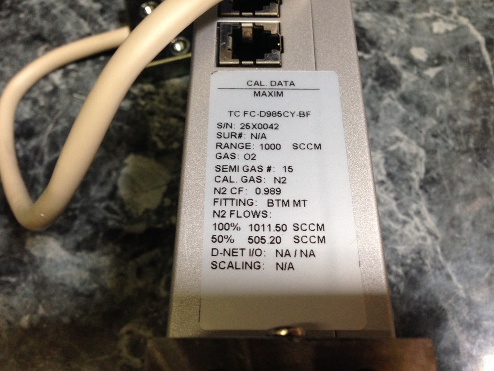 Aera FC-D985c Mass Flow Controller Gas: O2