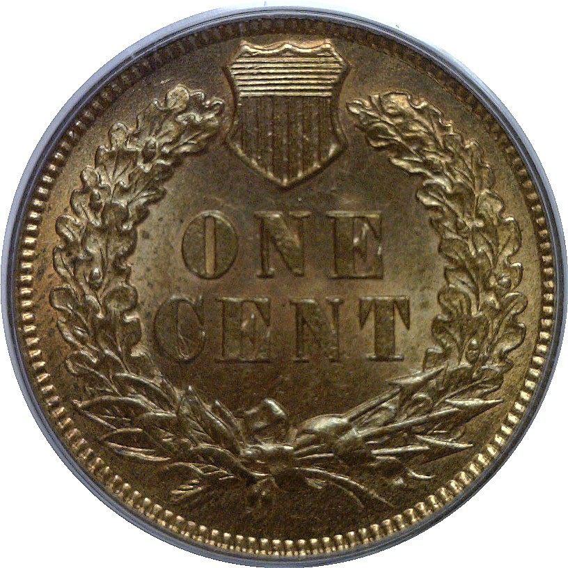 1875 Indian Head Cent PCGS MS-64 RB