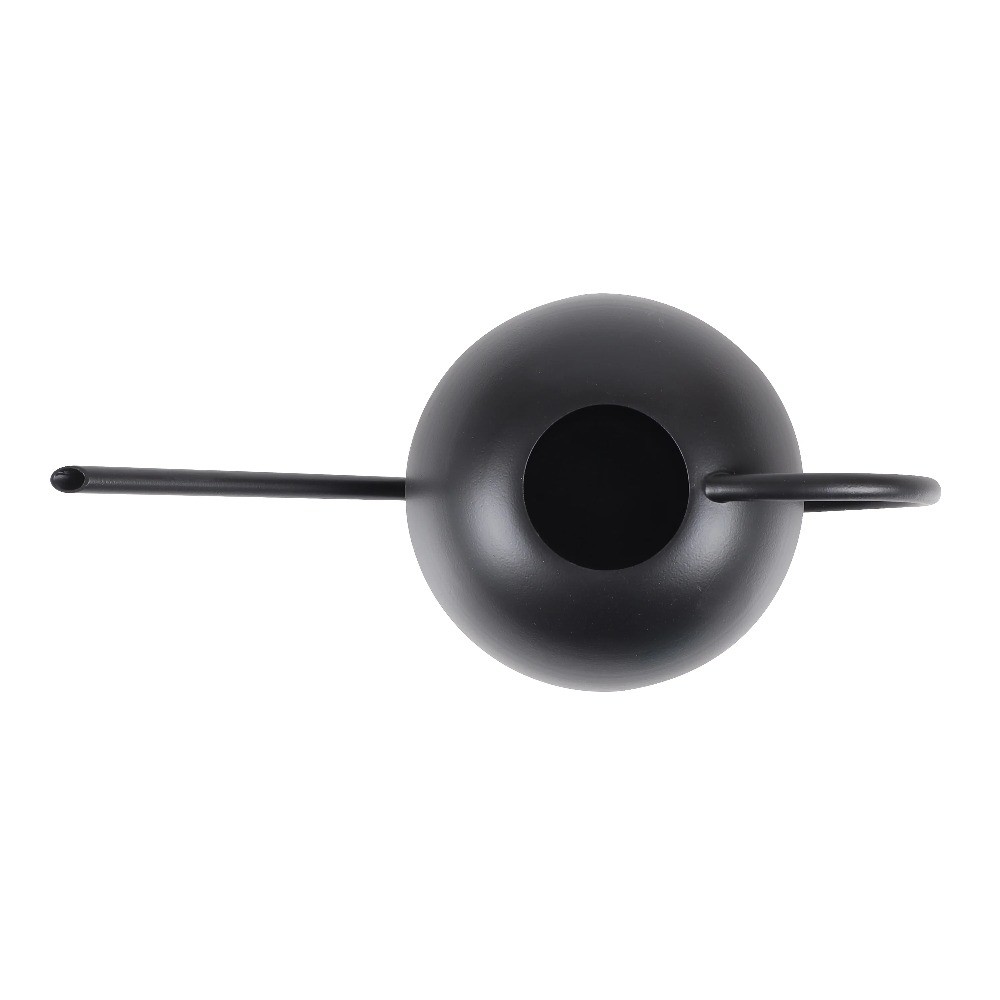 0.5-gal Metal Watering Can, Black