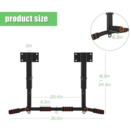 Wall Mount Pull Up Bar Wall Mounted Body Press Pull Up Bar Gym Chin-Up Type C