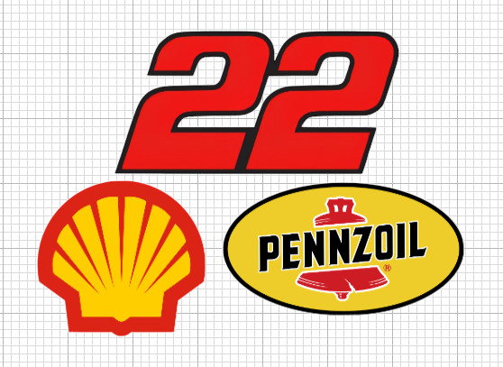 Joey Logano 3 PC Waterproof HQ Sticker Set