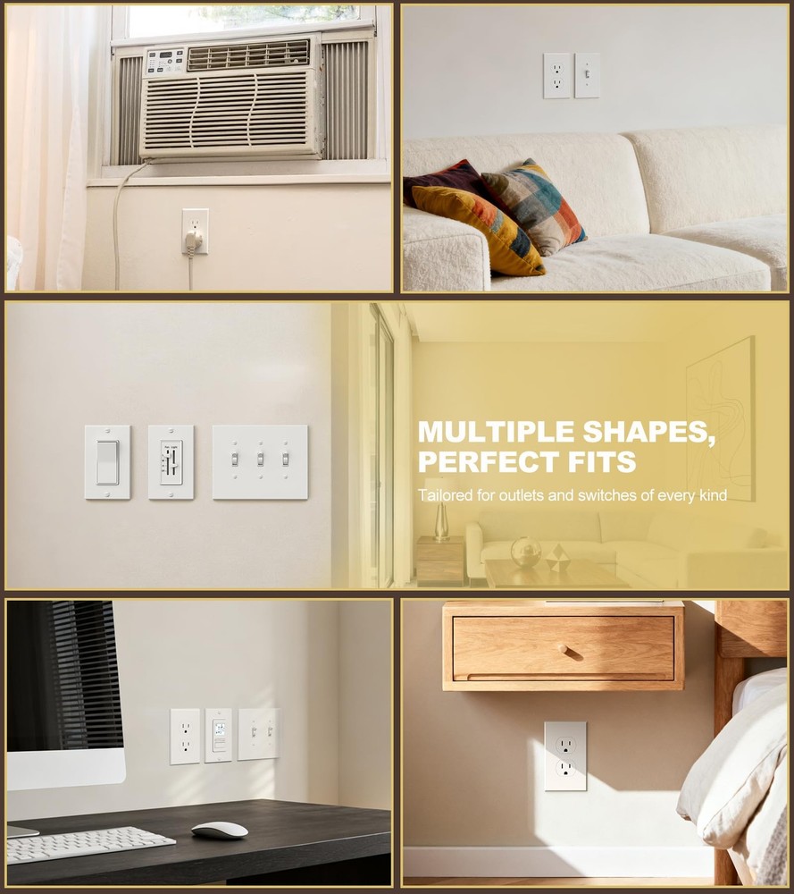 Outlet Insulators Draft Sealers, 30 Pack Electrical 30, White