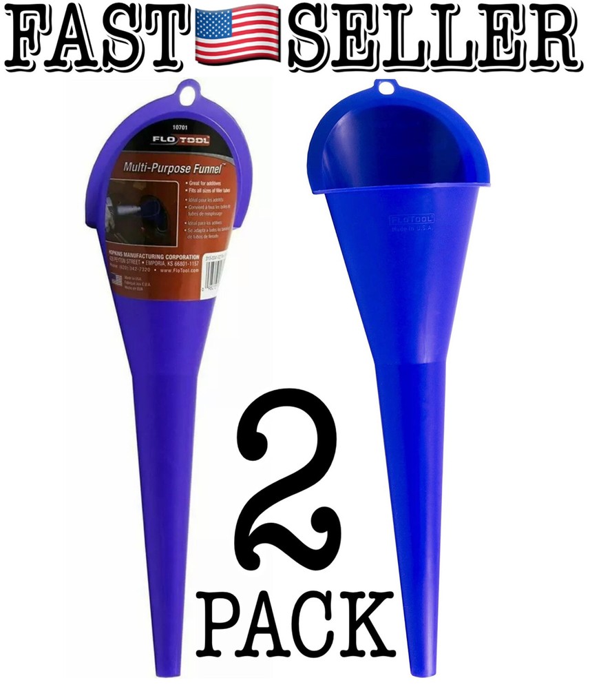 FloTool 11” Spill Saver Multi-Purpose Funnel, Blue #10701
