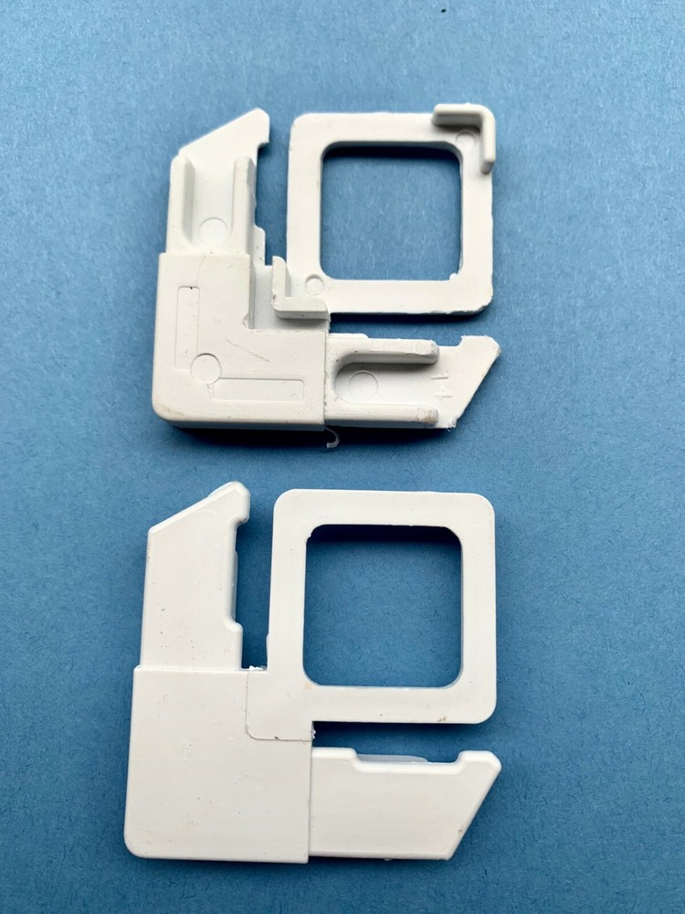 5/16" x 3/4" Square Cut with Lift Tab Plastic Screen Frame Corner - 4 pack