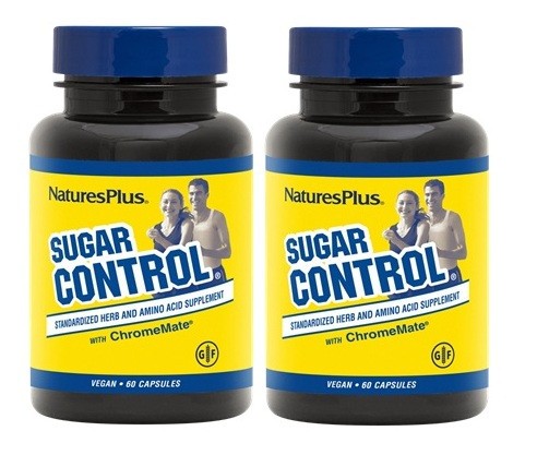 2 X NaturesPlus, Sugar Control, 60 Capsules