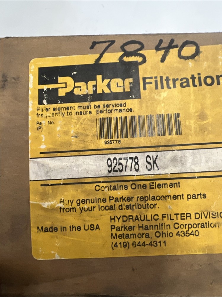 PARKER 925778 BB 03B HYDRAULIC FILTER ELEMENT