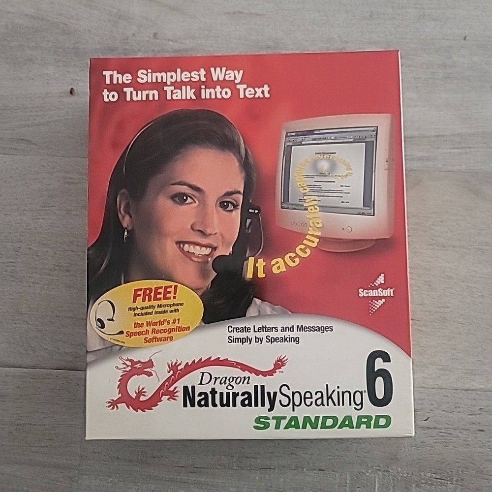 * ScanSoft Dragon Naturally speaking 6 Standard