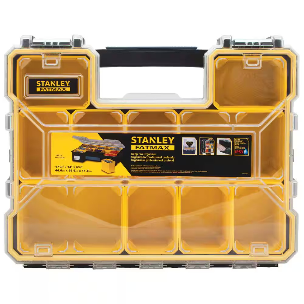 NEW Deep Pro 11-Compartment Small Parts Organizer – Heavy-Duty & Stackable Tool