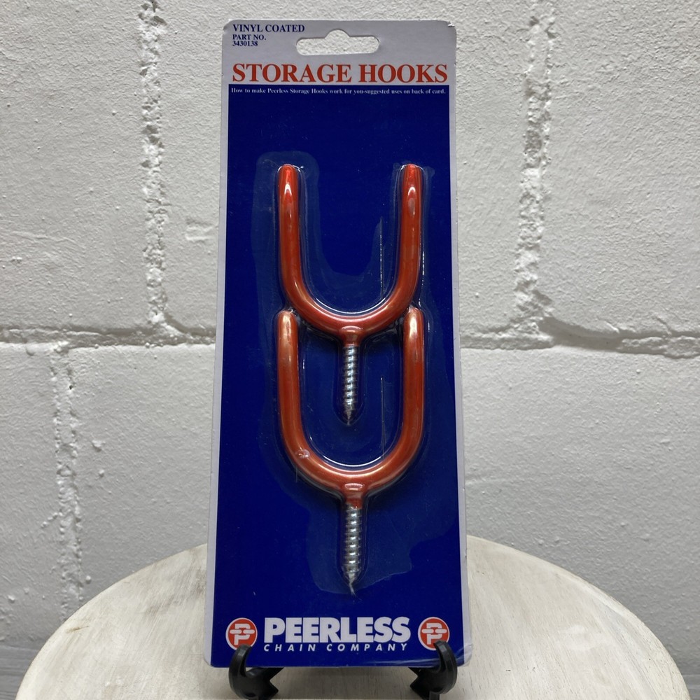 Peerless Storage Hooks - Vinyl Coated - Red