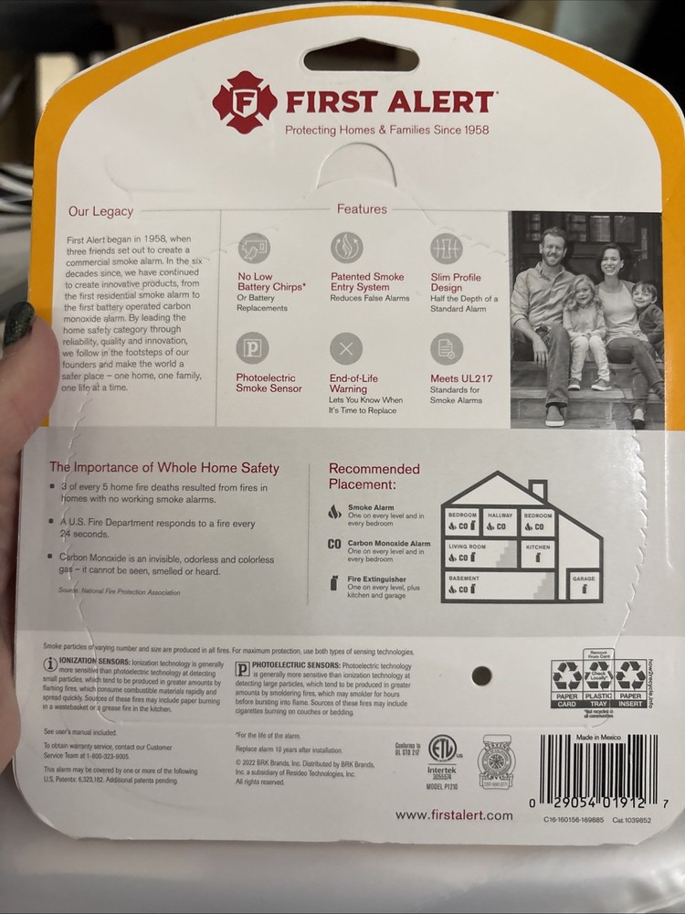 First Alert Smoke Detector - White
