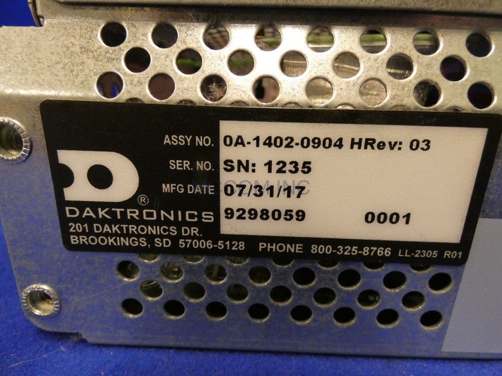 Daktronics Model 725 DSTI Scoring-Timing Interface Part# A-3358637