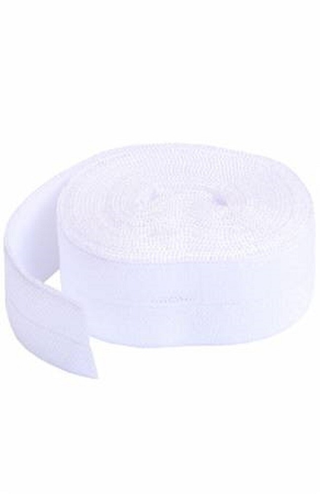Fold-over Elastic 3/4in x 2yd  White By Annie's