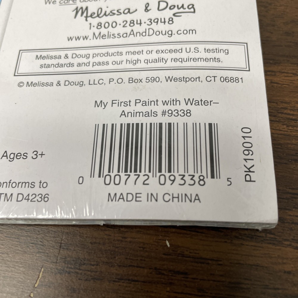 [Melissa & Doug] Paint With Water Activity Book - Animals - New