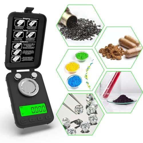 MAXUS Reloading Scale 50g 0.001g W/ Powder Trickler 3 Backlight Repeat Mode