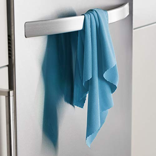 Glass & Polishing Cloth - Microfiber New Version Solid Alaskan Blue - 4 Pack