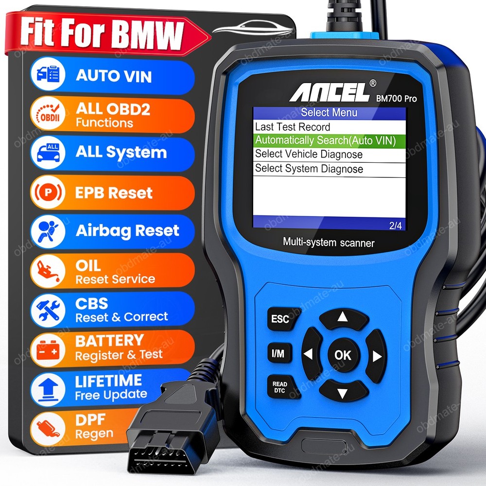 ANCEL BM700 OBD2 Scanner Code Reader ABS SRS TPMS Diagnostic Scanner Fit for BMW