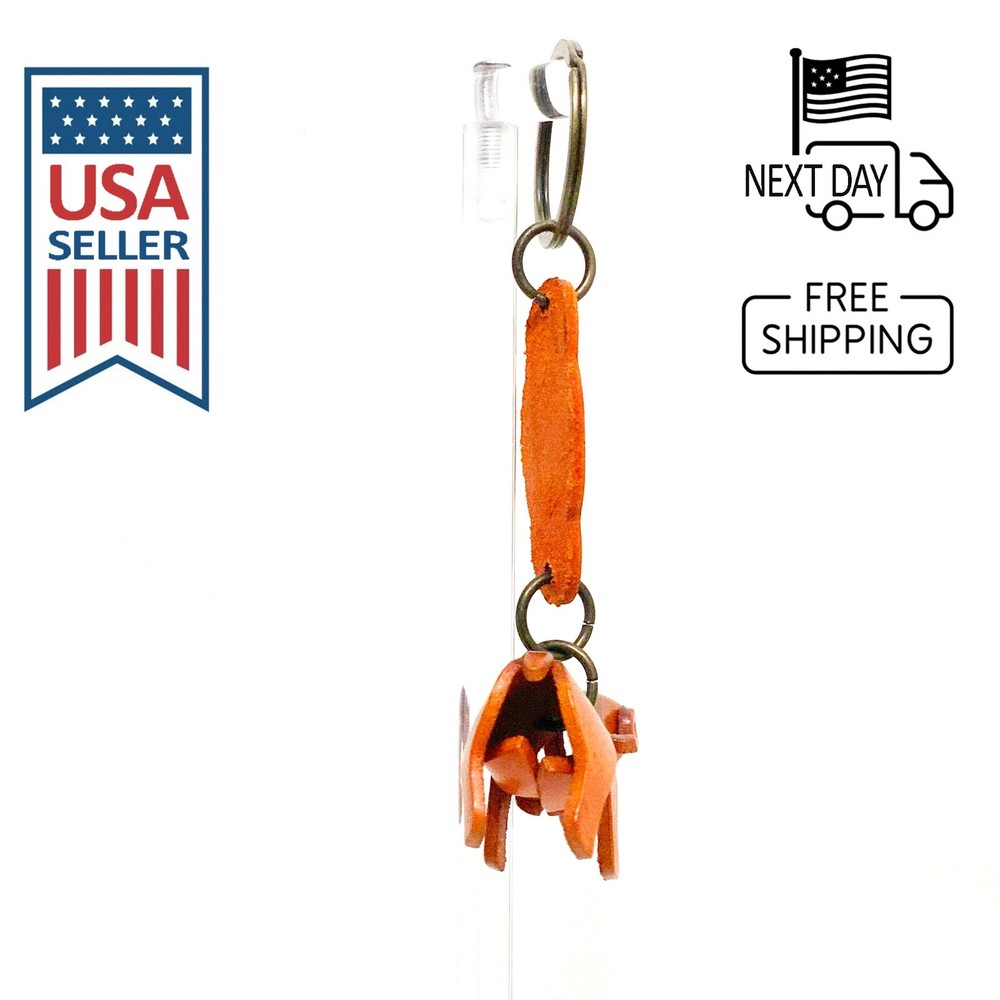 Hippo Handmade Leather Keyring