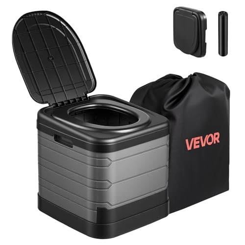 Portable Toilet, 330 lbs Load Capacity, Folding Camping Square - Foldable