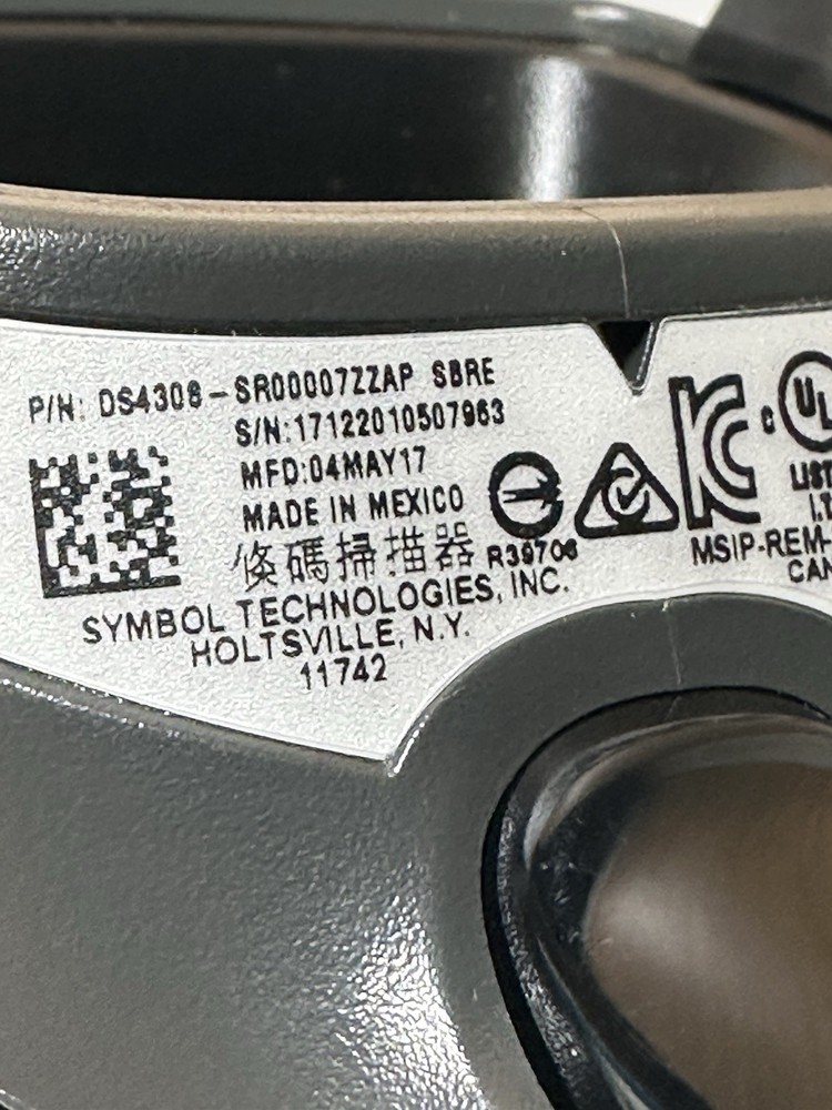 Symbol DS4308 Standard Range USB Handheld Barcode Scanner DS4308-SR00007ZZAP