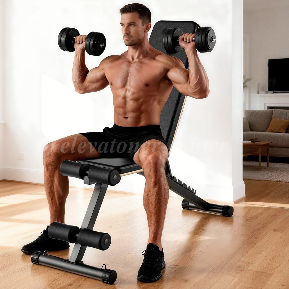 Multifunctional Home Gym Foldable Adjustable Dumbbell Bench