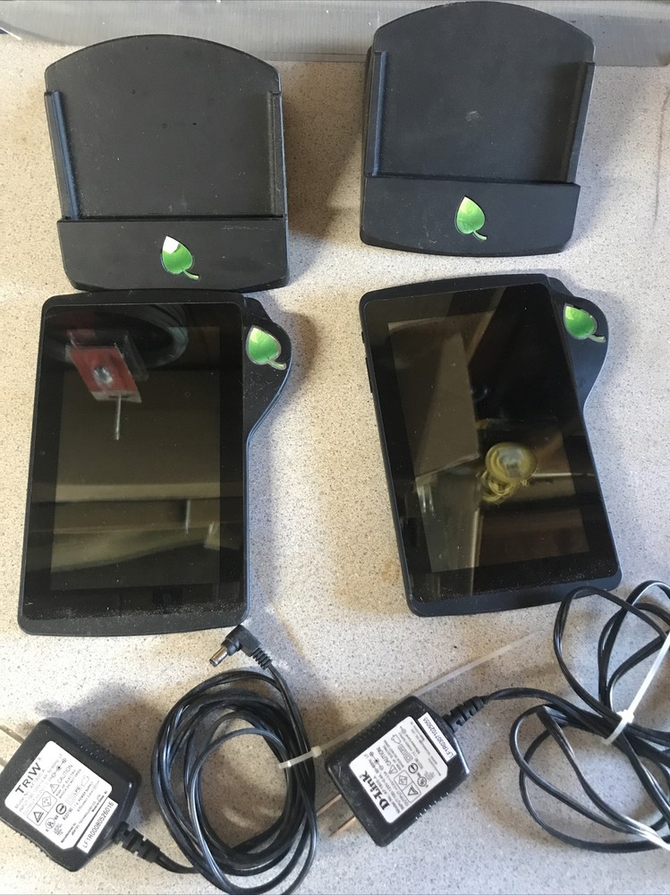 2 Leaf POS Systems With Docking/charging Stations