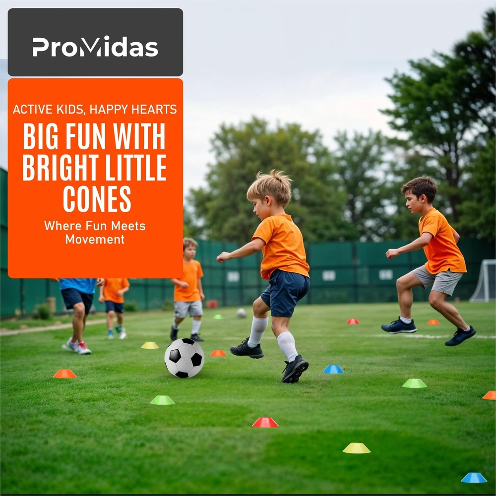 Mini Cones for Sports - Better Space Utilization - Comes with Shoulder Strap ...