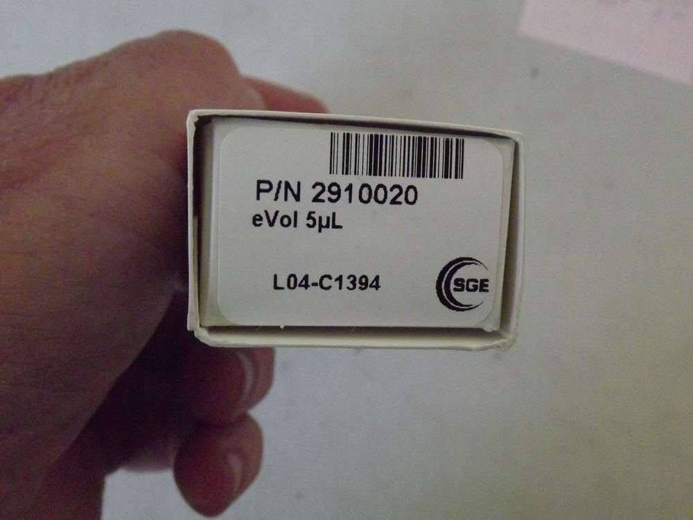 SGE EVOL SYRINGE 5UL 2910020 --- new in box