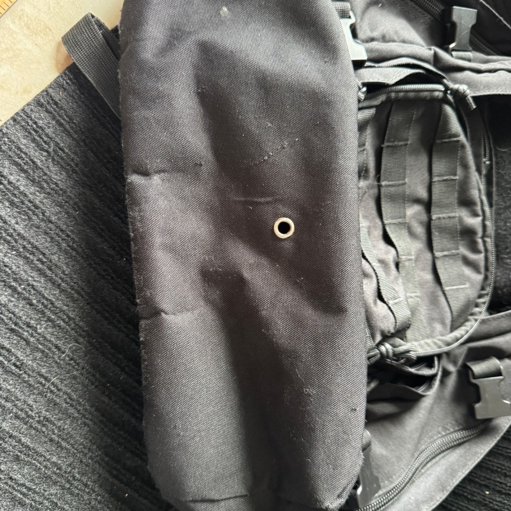 Black Highland Tactical Backpack Daypack with Compression Straps