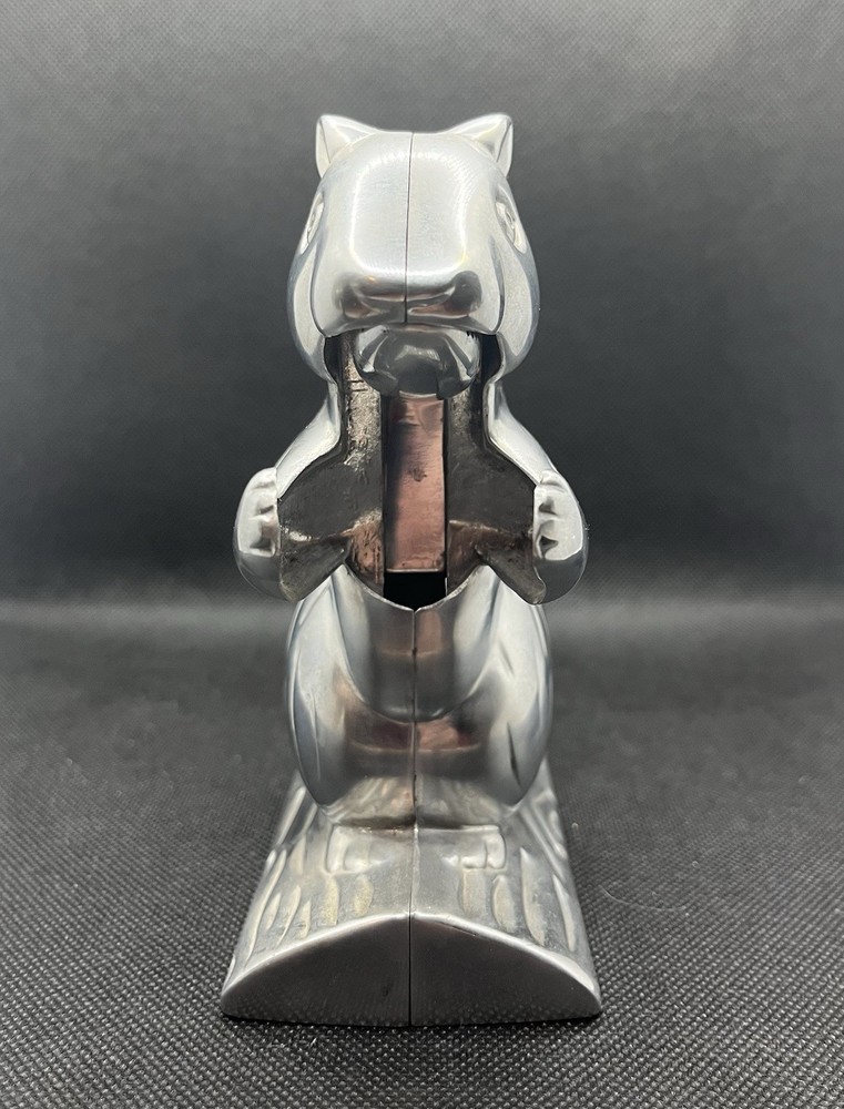 Vintage cast aluminum squirrel shaped nutcracker “ Davy Crackit “