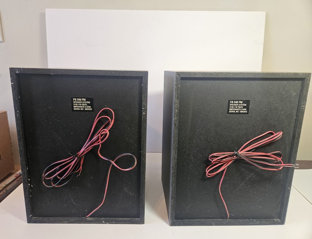 Phillips Magnavox FB 538 PM Speaker System-Pair Tested