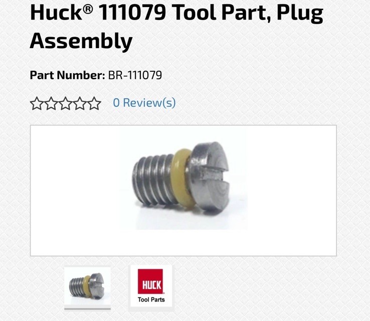 111079 Tool Part, Plug