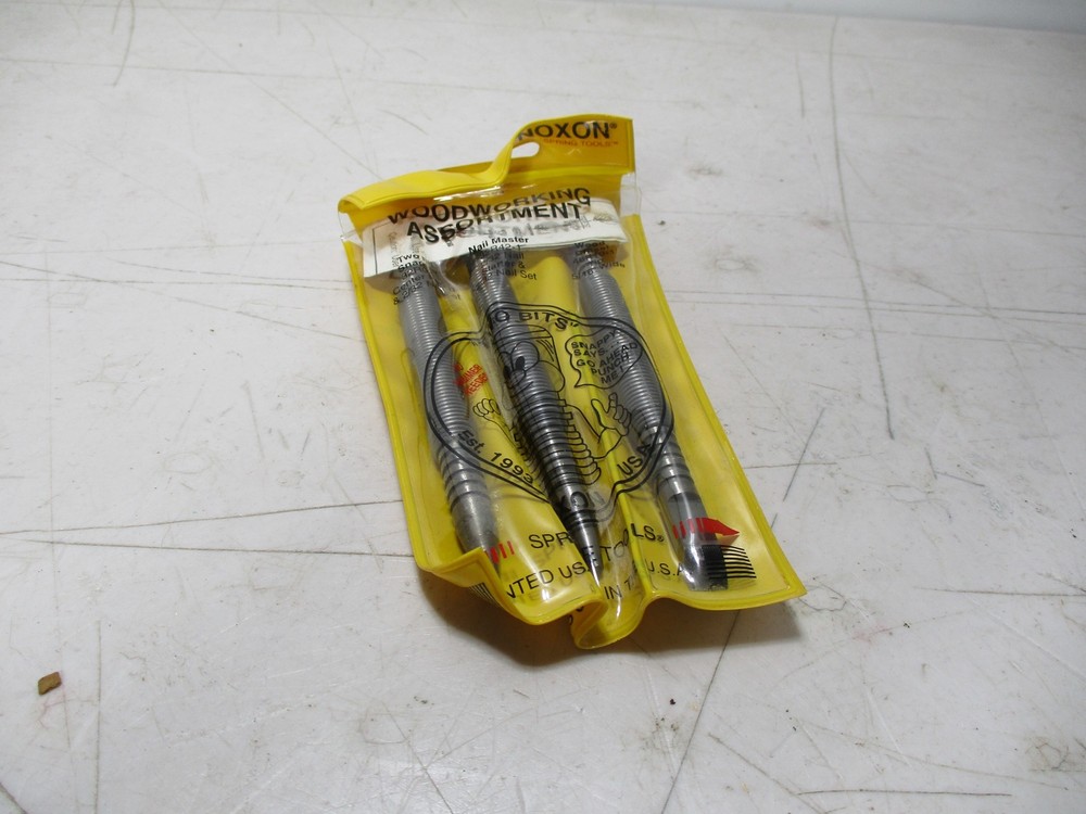 k183) Noxon Spring Tools Wood Working 3 Piece Set USA Punch Spring Hammer Chisel