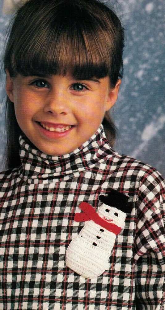 CUTE Snowman Applique/Crochet Pattern INSTRUCTIONS ONLY