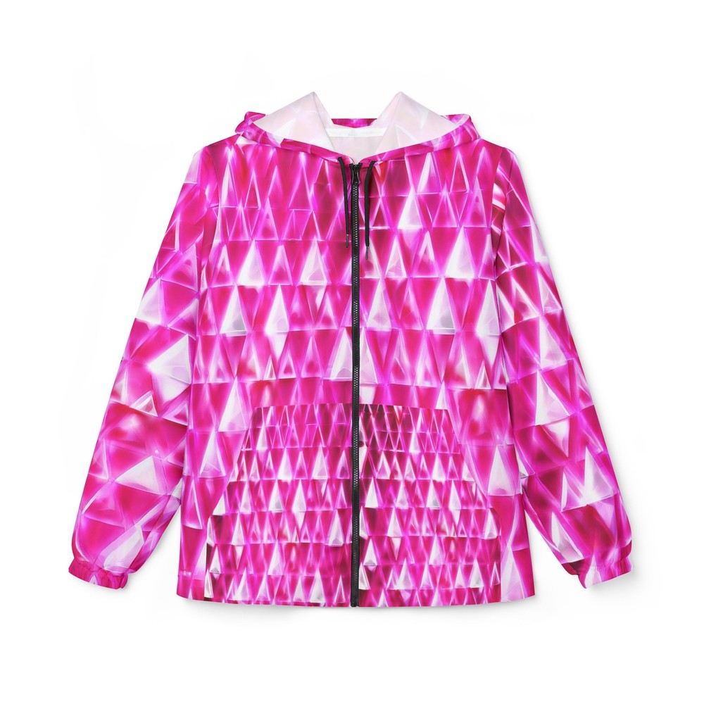 Pink Shimmer Windbreaker Jacket (AOP)