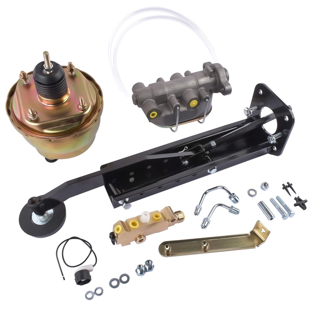 Universal 7'' Dual Booster Master w/ 1" Bore + Disc/Drum Proportioning Valve Kit
