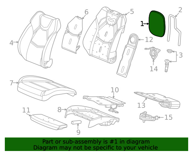 Genuine GM Headrest 85561241