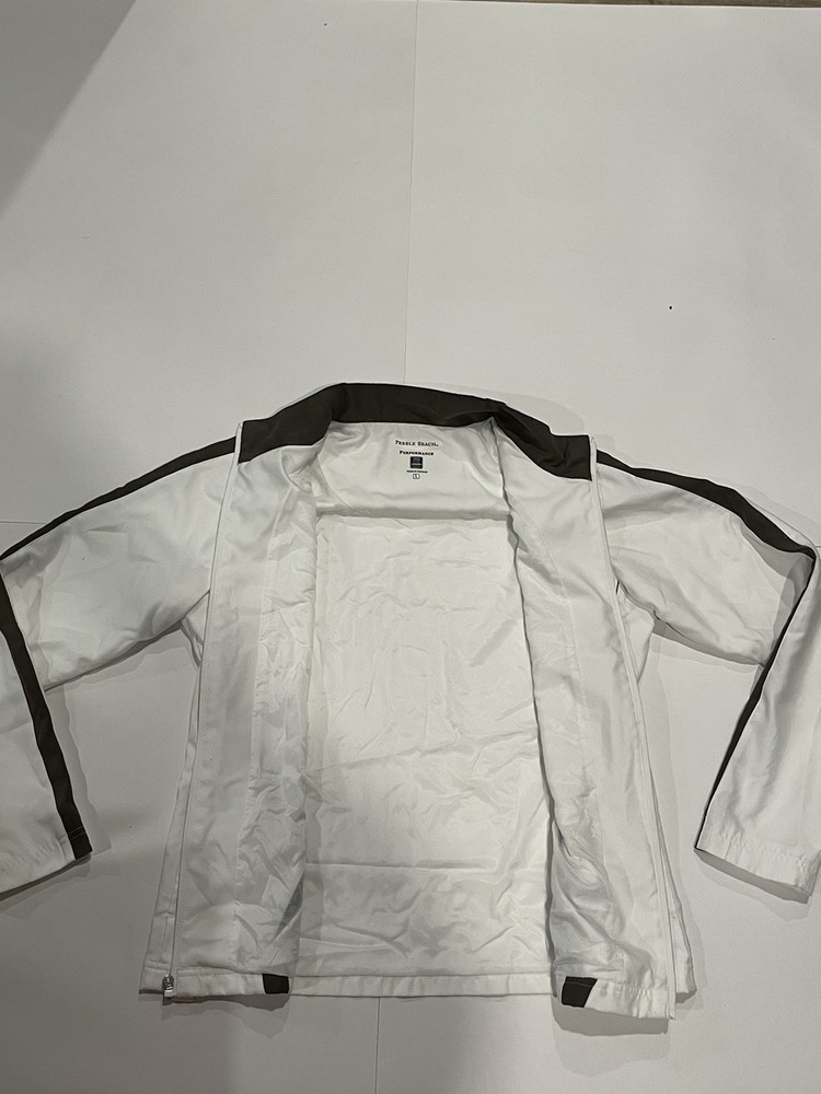 pebble beach performance white golf jacket Large See Pictures