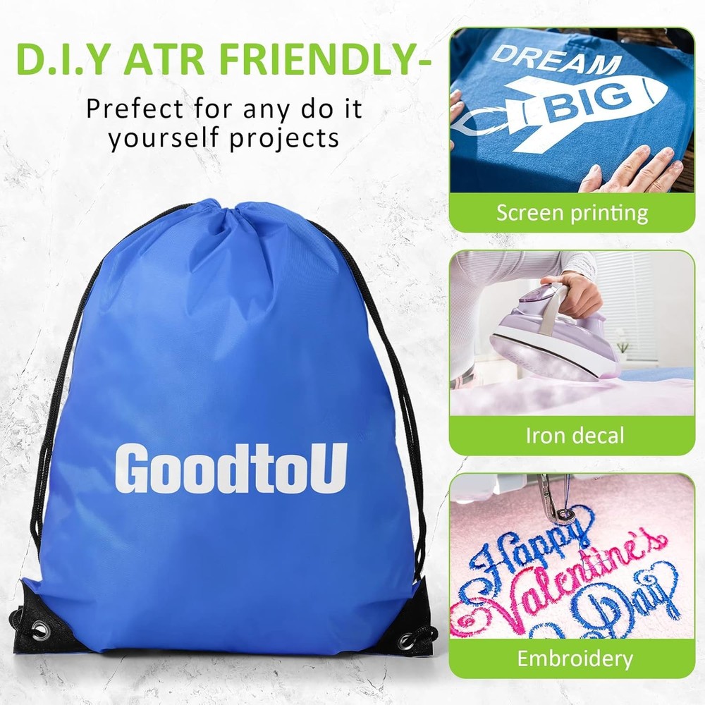 Shappy 60 Pieces Drawstring Bags Backpack Bulk 30 Multiple Colors