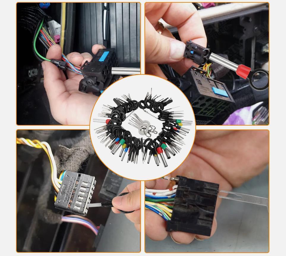 Terminal Pin Removal Tool Kit Depinning Electrical Connector Pin Extractor Tools