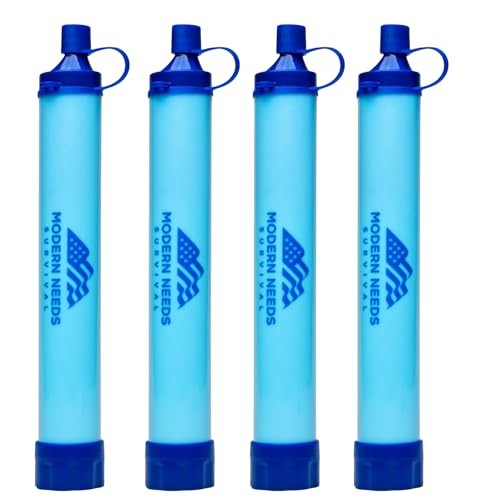 Ready Filter Personal Water Filter Straw | Backpacking Water Filter for 4